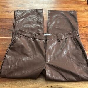 Anthropology Avec Les filles brown leather pants
